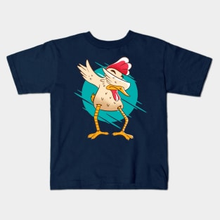 Dabbing Chicken - Funny Cute Animals Kids T-Shirt